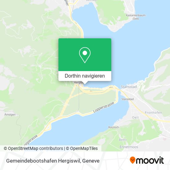 Gemeindebootshafen Hergiswil Karte