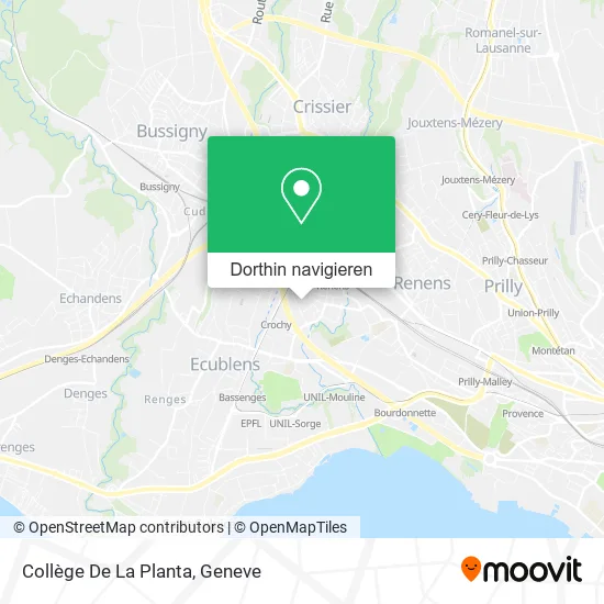 Collège De La Planta Karte