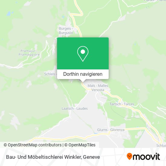 Bau- Und Möbeltischlerei Winkler Karte