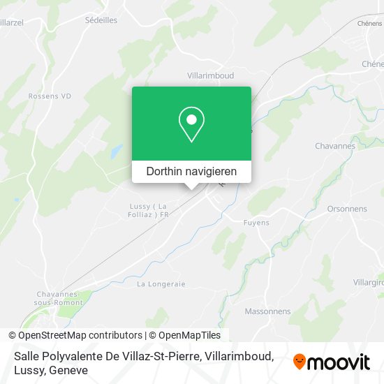 Salle Polyvalente De Villaz-St-Pierre, Villarimboud, Lussy Karte