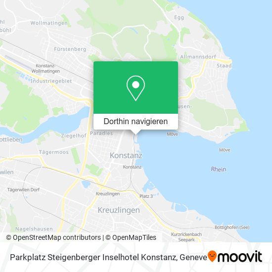 Parkplatz Steigenberger Inselhotel Konstanz Karte