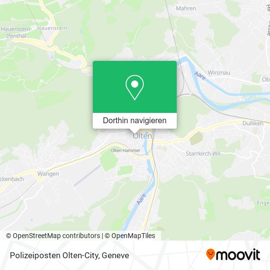 Polizeiposten Olten-City Karte