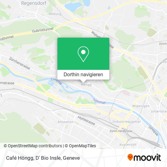 Café Höngg, D' Bio Insle Karte