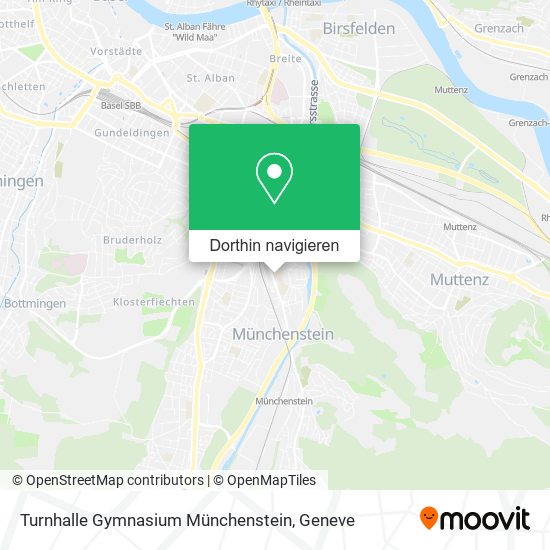 Turnhalle Gymnasium Münchenstein Karte