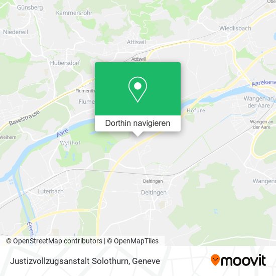 Justizvollzugsanstalt Solothurn Karte
