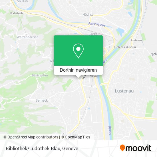 Bibliothek/Ludothek Blau Karte