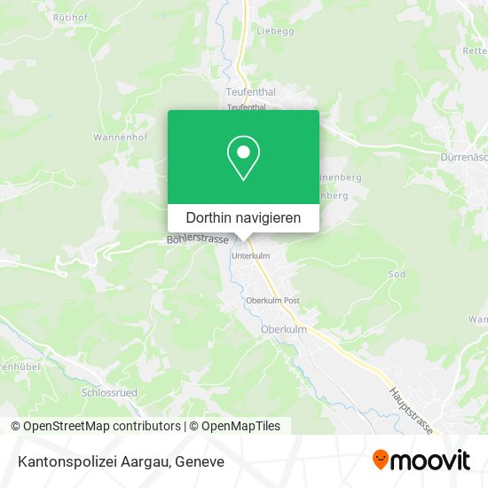 Kantonspolizei Aargau Karte