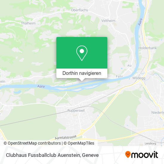 Clubhaus Fussballclub Auenstein Karte