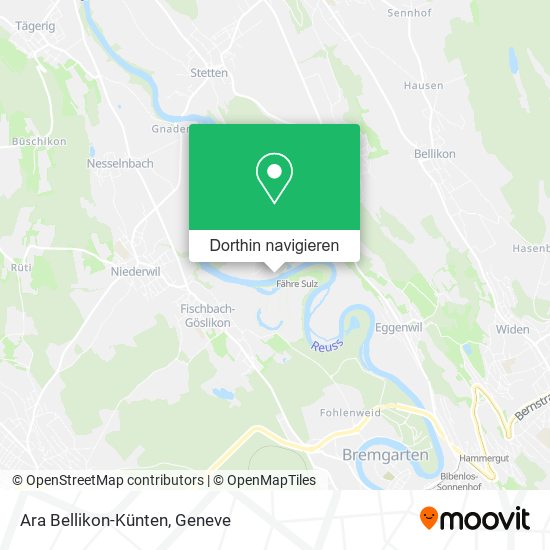 Ara Bellikon-Künten Karte