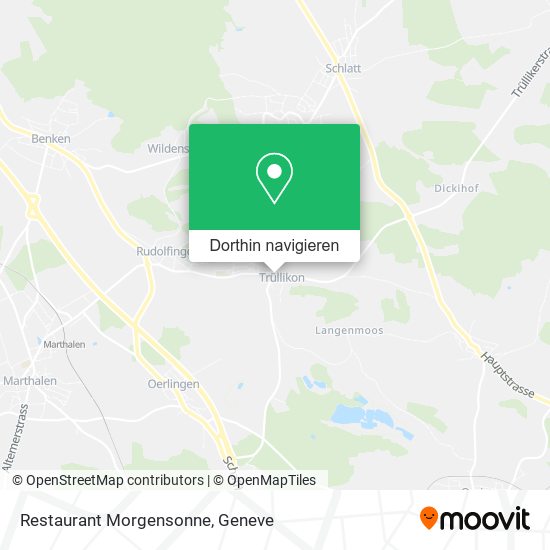 Restaurant Morgensonne Karte