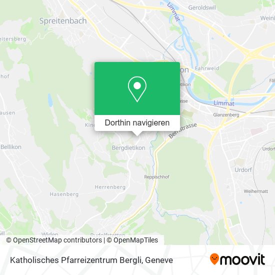 Katholisches Pfarreizentrum Bergli Karte