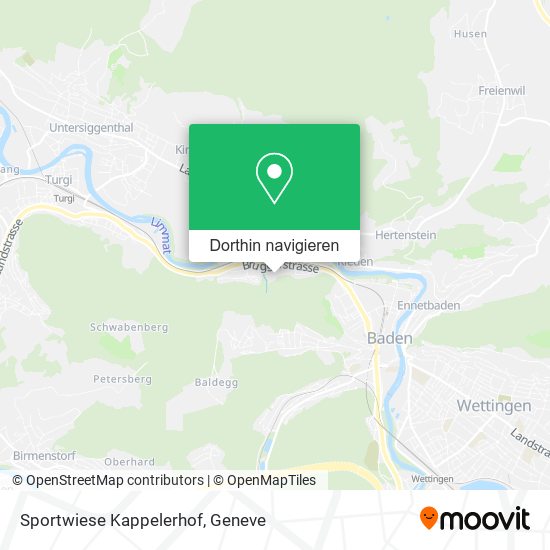 Sportwiese Kappelerhof Karte