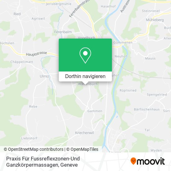 Praxis Für Fussreflexzonen-Und Ganzkörpermassagen Karte