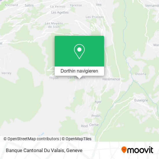 Banque Cantonal Du Valais Karte