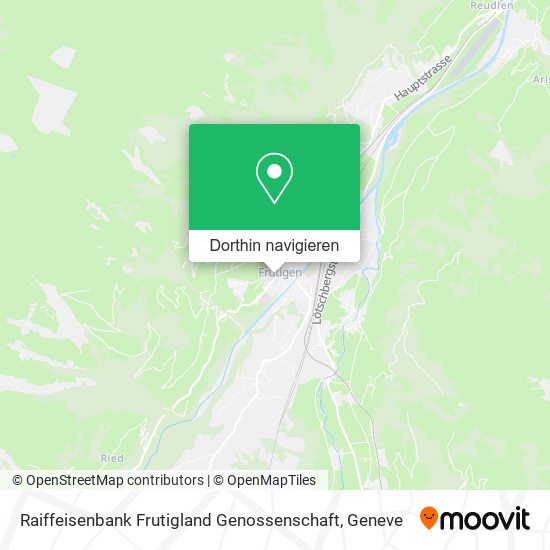 Raiffeisenbank Frutigland Genossenschaft Karte
