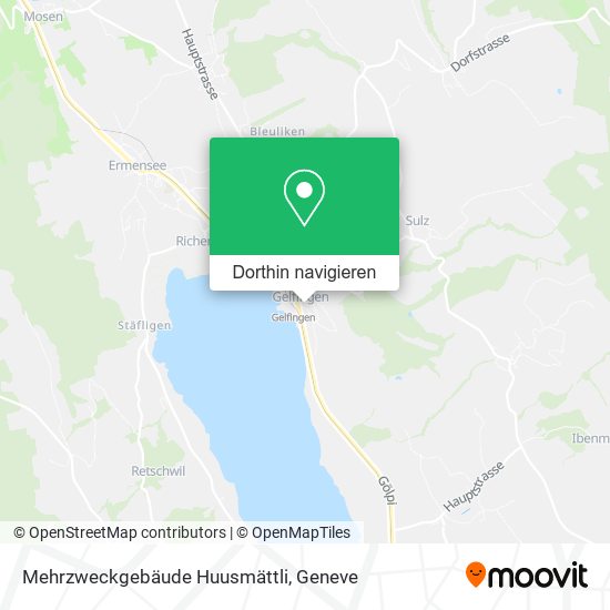 Mehrzweckgebäude Huusmättli Karte