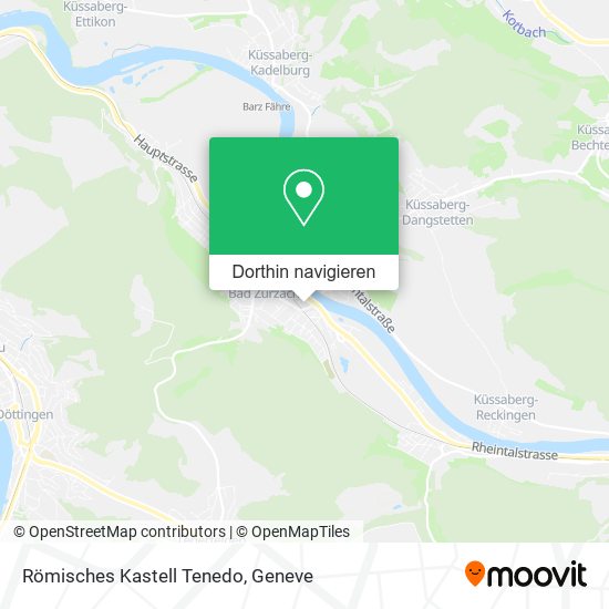 Römisches Kastell Tenedo Karte