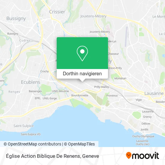 Église Action Biblique De Renens Karte