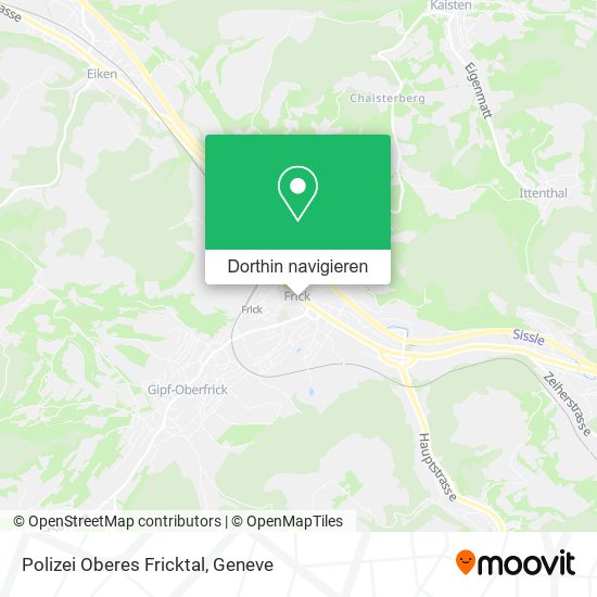 Polizei Oberes Fricktal Karte