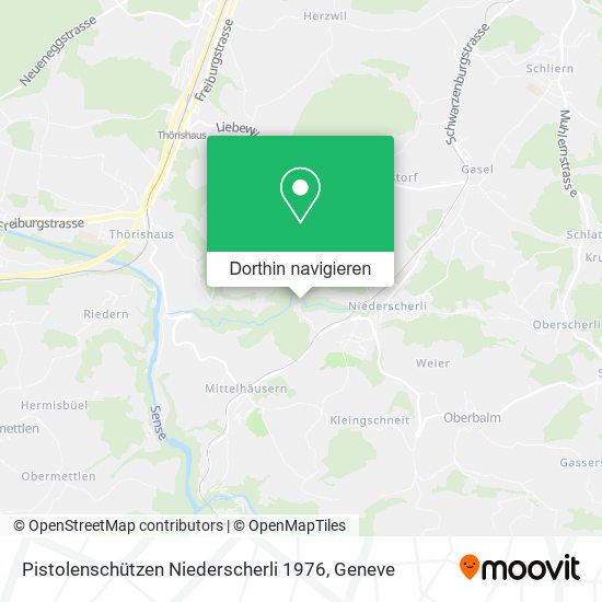 Pistolenschützen Niederscherli 1976 Karte
