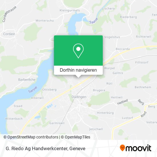 G. Riedo Ag Handwerkcenter Karte