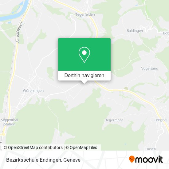 Bezirksschule Endingen Karte