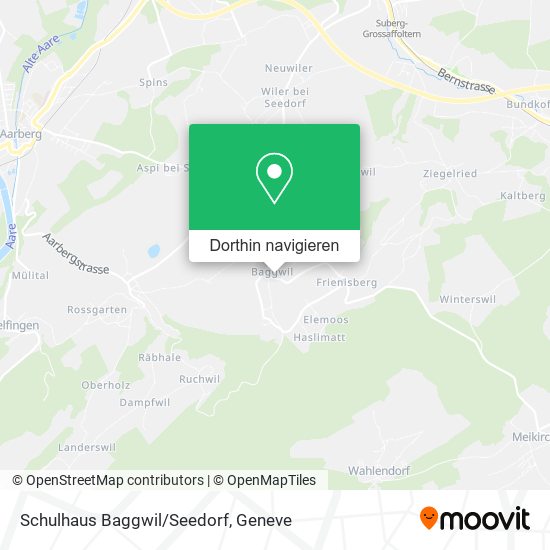 Schulhaus Baggwil/Seedorf Karte