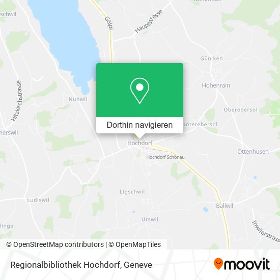 Regionalbibliothek Hochdorf Karte