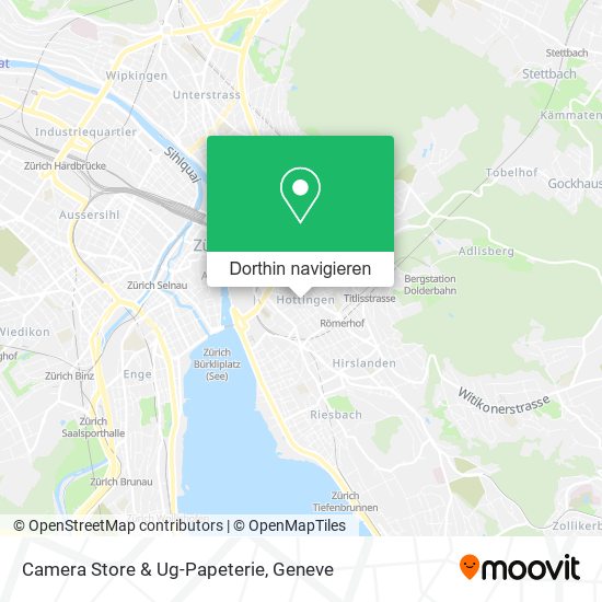 Camera Store & Ug-Papeterie Karte
