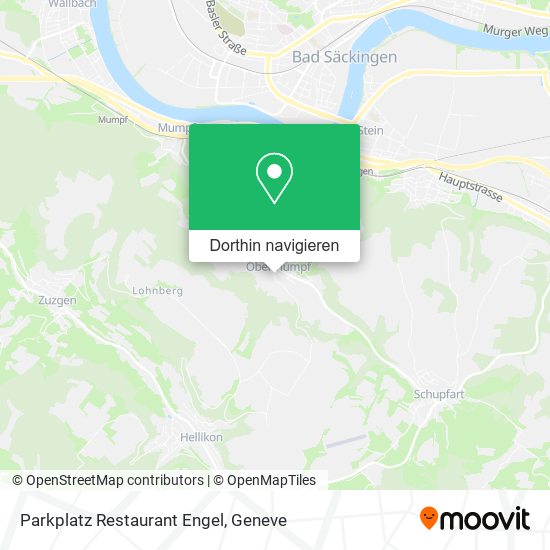 Parkplatz Restaurant Engel Karte