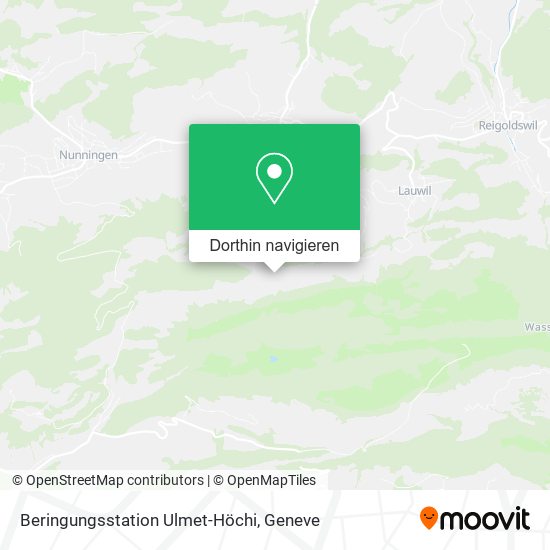 Beringungsstation Ulmet-Höchi Karte