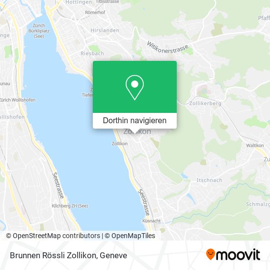 Brunnen Rössli Zollikon Karte