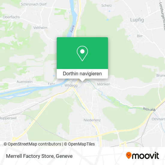 Merrell Factory Store Karte