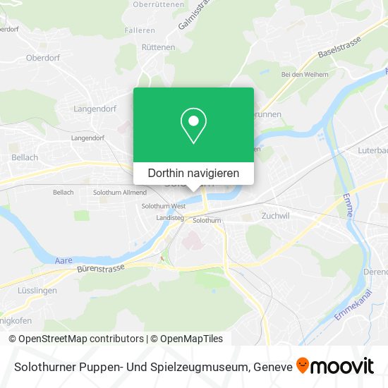 Solothurner Puppen- Und Spielzeugmuseum Karte