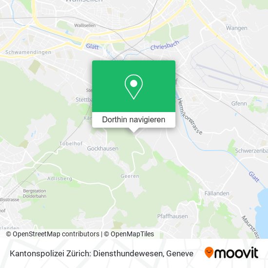 Kantonspolizei Zürich: Diensthundewesen Karte