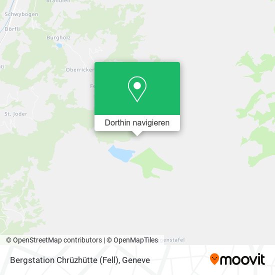 Bergstation Chrüzhütte (Fell) Karte