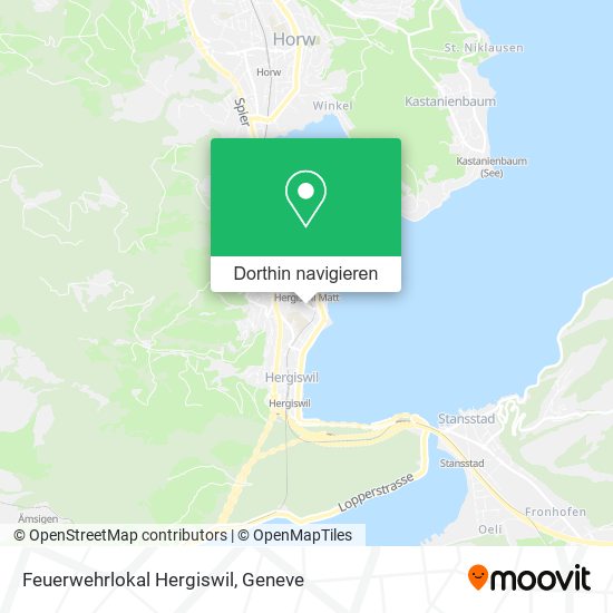 Feuerwehrlokal Hergiswil Karte