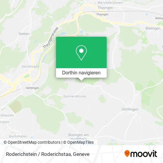 Roderichstein / Roderichstaa Karte