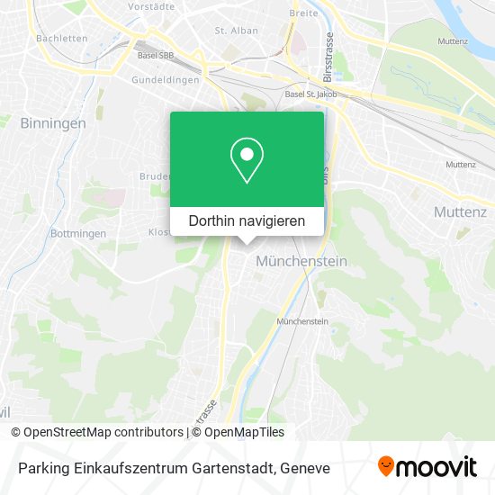 Parking Einkaufszentrum Gartenstadt Karte