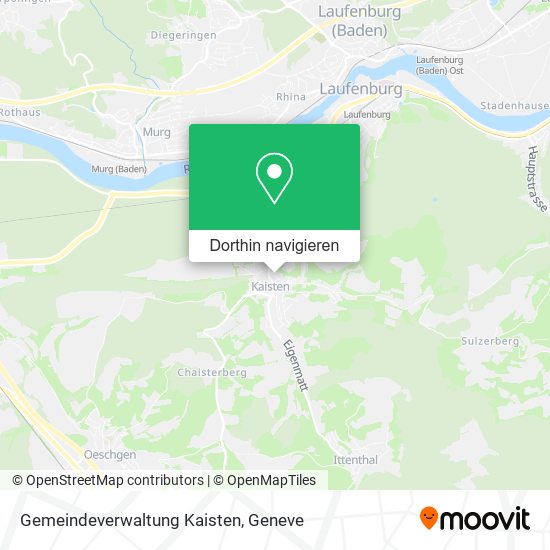 Gemeindeverwaltung Kaisten Karte