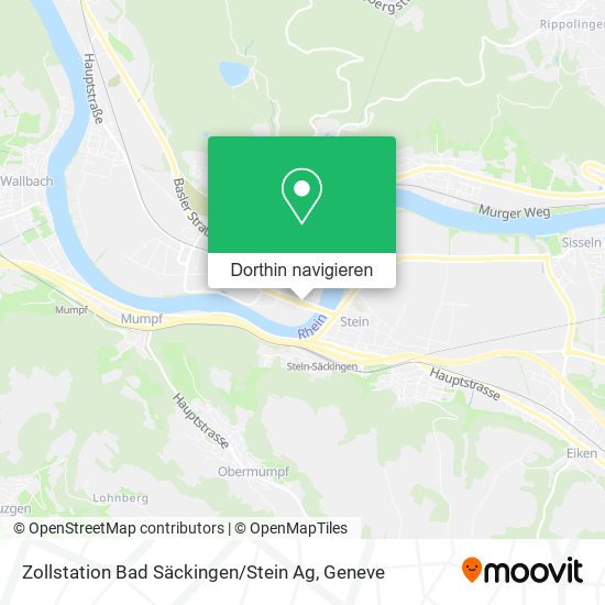 Zollstation Bad Säckingen / Stein Ag Karte