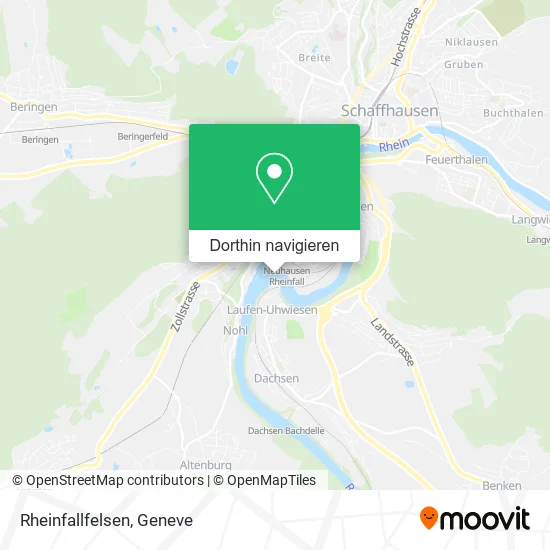 Rheinfallfelsen Karte