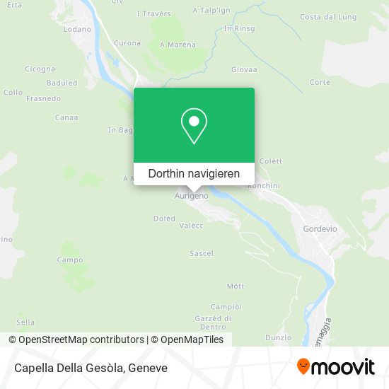 Capella Della Gesòla Karte