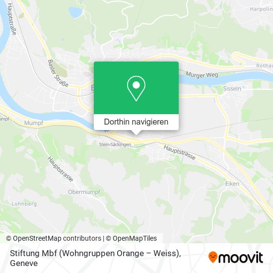 Stiftung Mbf (Wohngruppen Orange – Weiss) Karte