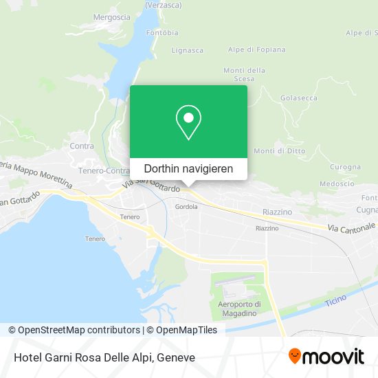 Hotel Garni Rosa Delle Alpi Karte