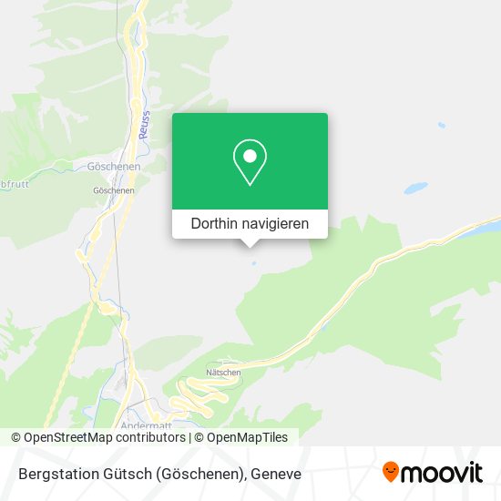 Bergstation Gütsch (Göschenen) Karte