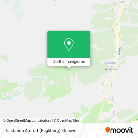 Talstation Abfrutt (Regliberg) Karte
