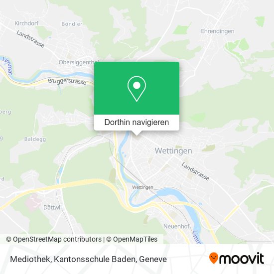 Mediothek, Kantonsschule Baden Karte