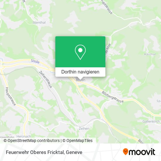 Feuerwehr Oberes Fricktal Karte