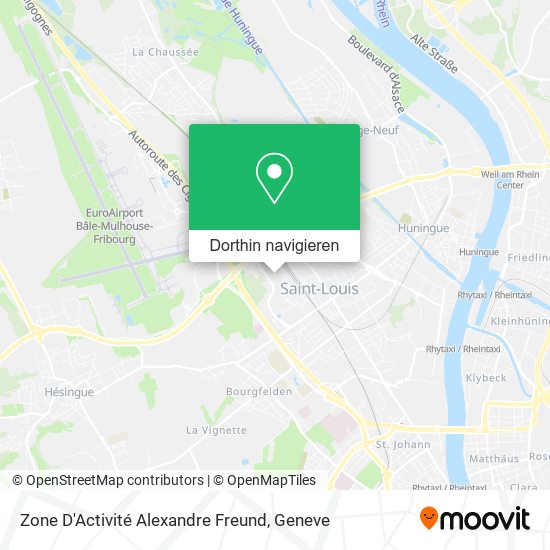 Zone D'Activité Alexandre Freund Karte